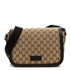 Gucci Flap Messenger Bag Beige Dark #230980G95B